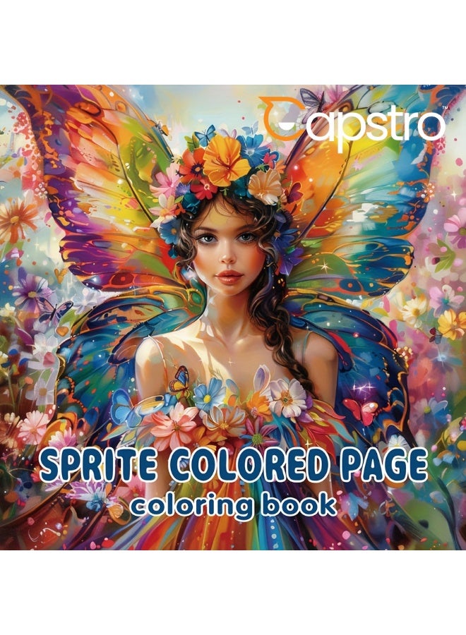 Capstro Detailed Coloring Book Collection – 24 Unique Designs for Creative Coloring & Relaxing Art Play | Illustrated Coloring Book for Home & Screen-Free Creativity – Butterfly Fairy Theme - Image 1